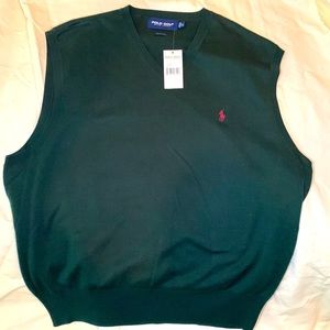 Polo Golf Green sweater vest, XL, NWT
